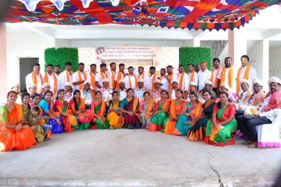 ಪದವಿ ಕಾಲೇಜಿನ ಆವರಣದಲ್ಲಿ ಗುರುವಂದನೆ