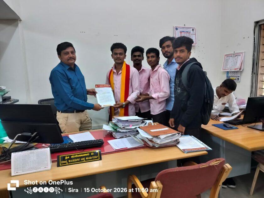 ಲ್ಯಾಟರಲ್ ಎಂಟ್ರಿ ವಿದ್ಯಾರ್ಥಿಗಳ ಶೈಕ್ಷಣಿಕ ಸಮಸ್ಯೆ ಪರಿಹಾರಕ್ಕೆ ಕರವೇ ಆಗ್ರಹ